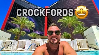 My OVER THE TOP Stay at Resorts World Las Vegas CROCKFORDS 😱 [upl. by Enyawd]