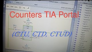 Counters TIA Portal  Counter Up Counter Down Counter Up Down  Siemens PLC Programming [upl. by Kalvn]