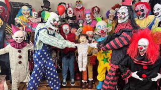 My FULL Clown Animatronic Collection 2024 [upl. by Anairam]