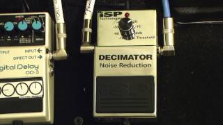 ISP Decimator Noise Reduction Pedal Demo Matt Manzella [upl. by Apul]