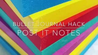 Bullet Journal Hack Postit Notes [upl. by Yhtnomit]