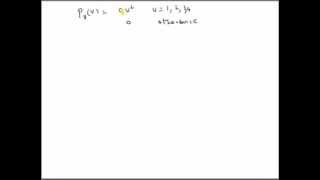 Calculations with probability mass function a simple example [upl. by Alecia]