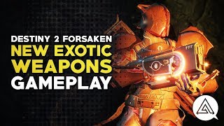 Destiny 2  New Exotic Weapon Gameplay  Izanagis Burden Jötunn amp Le Monarque [upl. by Lemmuela]