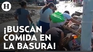 ¡Crisis de alimentos y servicios en Acapulco Damnificados por Otis buscan comida hasta en la basura [upl. by Hastie558]