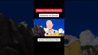 Badass anime moments saitama Vs Genos anime One punch man [upl. by Lucrece]