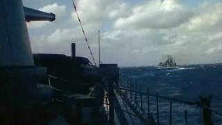 1941 USS ASTORIA CA34 Color Film Footage [upl. by Atnahsa967]