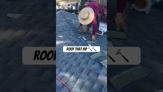 Roof that hip 🔨🔨roofer construction roofs tools roofing viral roofers dyi work [upl. by Ynneh71]