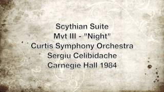 Scythian Suite  Mvt III  quotNightquot  Prokofiev [upl. by Nydnarb]