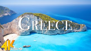 Greece 4K  Scenic Relaxation Film With Inspiring Cinematic Music  4k video Ultra HD [upl. by Mcmullan]