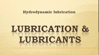 Lubrication and lubricants used sliding contact bearing [upl. by Bowerman]