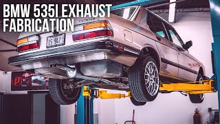 1985 BMW 535i Custom Exhaust Fabrication [upl. by Lyndy]