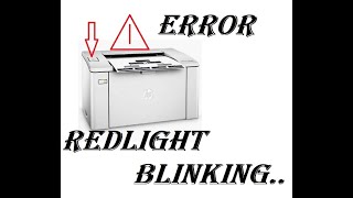 Hp Laserjet Pro M102a Redlight Blinking continues error problem solved [upl. by Neeluj57]