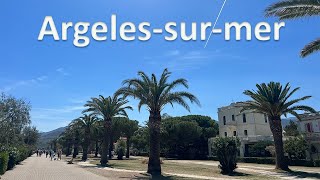 Walk along the promenade of Argeles sur mer [upl. by Ahselrac]