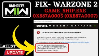 MW2 SteamShipexe crash Error code 0X887A0005 fix [upl. by Iy]