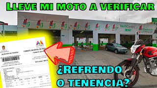 Fui a verificar mi moto Pago de tenencia refrendo [upl. by Pudens]