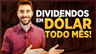 DIVIDENDOS EM DÓLAR 4 ações e REITs pagadores de dividendos [upl. by Atteve]