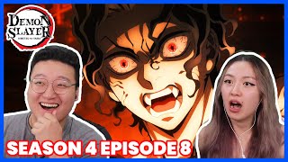 HASHIRAS UNITE SO CINEMATIC 🤯  Demon Slayer Season 4 Episode 8 Couples Reaction amp Discussion [upl. by Adnir]