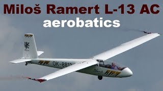 Let L13 AC Blanik Milos Ramert aerobatics Benesov 2019 [upl. by Nalloh470]