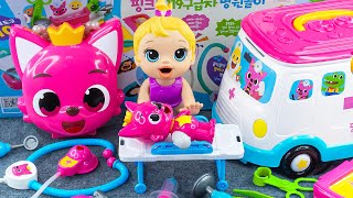 90 Minutes Pinkfong Ambulance Satisfying ASMR  Doctor Toys Unboxing 💞 Lana Unboxing Toys [upl. by Emad]