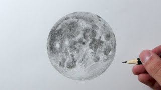 Cómo dibujar la Luna [upl. by Notrom]