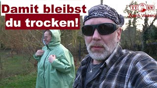 Damit bleibst Du bei jedem Regen trocken RegenanzugPoncho Wasserdichte RegenjackeRegenmantel [upl. by Dorcus]