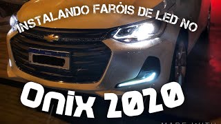 FAROL DE LED NO ONIX 2020  INSTALAÇÃO PASSO A PASSO [upl. by Aidole]