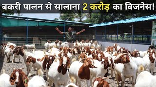 1 बकरी से बना डाली 300 बकरी की गोट फैक्ट्री  Goat Farm Tour  Goat Farming [upl. by Palma]