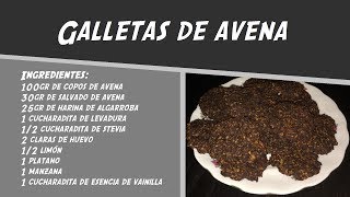 RECETAS SALUDABLES Galletas de Avena bajo contenido en grasa y muy pocas calorías [upl. by Franklyn772]