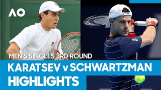 Aslan Karatsev vs Diego Schwartzman Match Highlights 3R  Australian Open 2021 [upl. by Philbert]