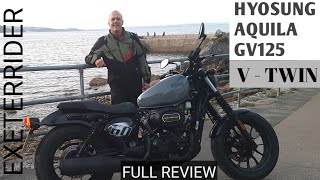 Hyosung Aqullia GV125 VTwin Full Review [upl. by Leahcar]