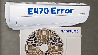 Samsung Mini Split AC ERROR E470 Shocking Fix You Need to Know [upl. by Annaigroeg100]