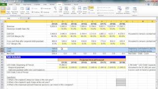 Financial Modeling Quick Lesson Simple LBO Model 2 of 3 [upl. by Gnas]