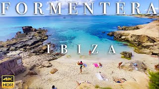 🇪🇸 Formentera 4K Walk December 2021  Relaxing Beach With Calming Piano Music and Ocean Waves [upl. by Waddell]