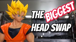 BIGGEST Head Swap for SH Figuarts Super Saiyan Full Power Son Goku From Dragon Ball Z [upl. by Ymled44]