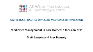 Best Practice Day Spring 2021  Medicines Management In Care Homes [upl. by Zzahc]