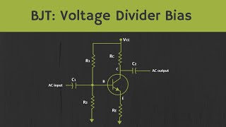 BJT Voltage Divider Bias Configuration [upl. by Micki]