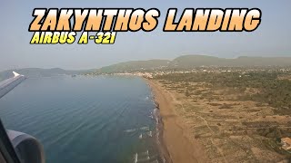 ZAKYNTHOS LANDING  Landing at Zakynthos Airport  Greece 4k [upl. by Gerti]