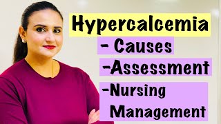 Fluids and electrolyte balance for nurses Hypercalcemia Causes Assessment Nursing Management [upl. by Farris]