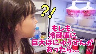 ドッキリ！もしも冷蔵庫に巨大哺乳瓶🍼が入ってたら？パパ、予想外のリアクションｗ [upl. by Ynneg]