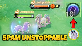 Galarian Rapidash is literally Unstoppable all the time  Pokémon Unite [upl. by Naitsabas513]