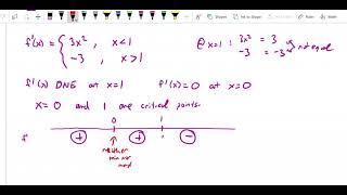 Monotone Functions and the First Derivative Test Example 2 using first derivative test [upl. by Kamila]