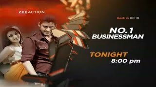 NO 1 BUSINESSMAN  Zee Action  Tonight 800PM [upl. by Paulita]