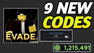 NEW EVADE CODES 2024  ROBLOX EVADE CODES IN JULY 2024 [upl. by Aneleiram]