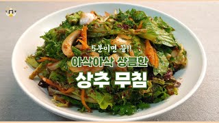 싱싱한 상추와 야채 다 사오세요 새콤달콤 아삭아삭 맛있는 상추 무침 Seasoned lettuce [upl. by Urbanna640]