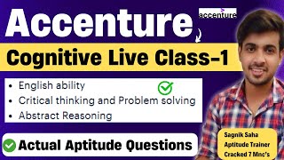 Accenture Cognitive Assessment 2024  Actual Questions Accenture Aptitude Questions amp Answers 2024 [upl. by Ribak]