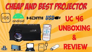 Unic UC 46 Mini Wifi Projector  Quick Review [upl. by Canice]