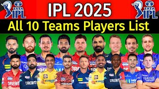 IPL Auction 2025  All Team Players List  All Sold Players IPL 2025  IPL 2025 Sold Players So Far [upl. by Zetrauq]