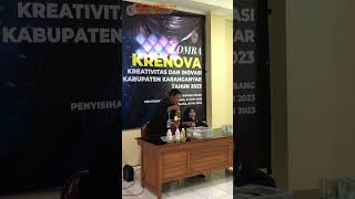 KRENOVA Kabupaten Karanganyar Tahun 2023  contestant highlights [upl. by Anawaj]