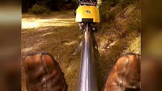 Riding the Mieders Alpine Solo Coaster in Austria [upl. by Donni]