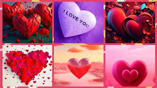 Love Red Pink Hearts Nature Stunning Wallpaper Nature Beautiful Wallpapers [upl. by Anivlis]